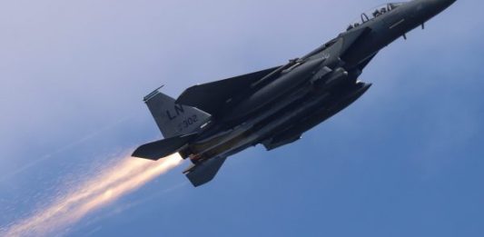 F-15E-fire