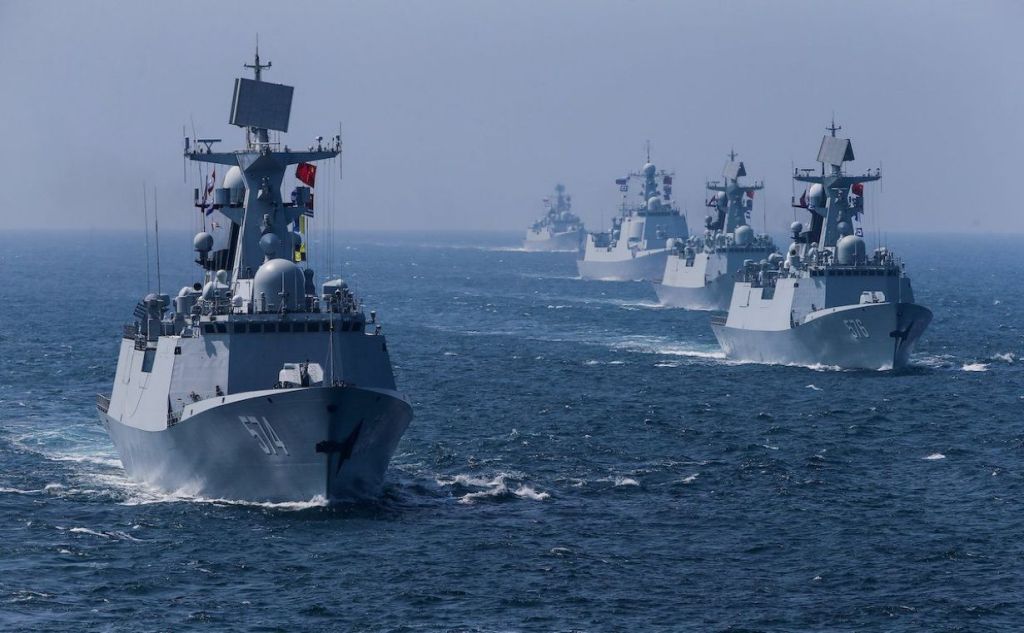 Japan US South Korea naval drills