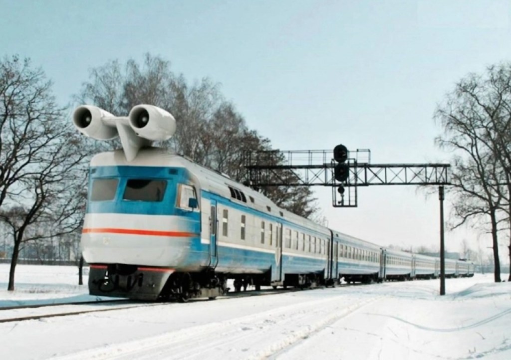 Russian turbojet train Speedy Wagon Laboratory
