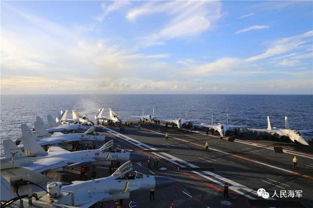 J-15s Onboard Shandong