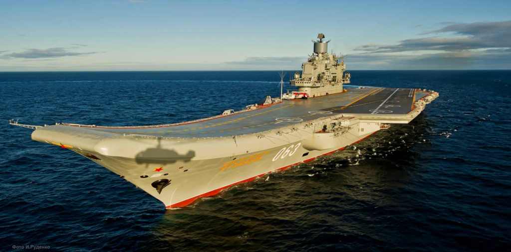 Russian aircraft carrier Admiral Kuznetsov