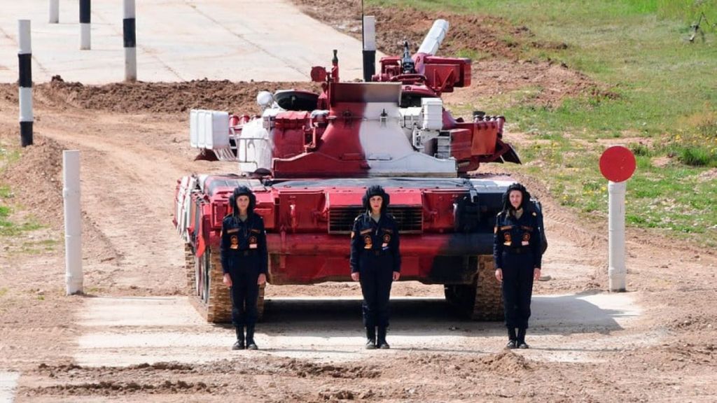 Russian female tank crew that was unveiled in August 2019
