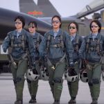 five female J-11B fighter jet trainees