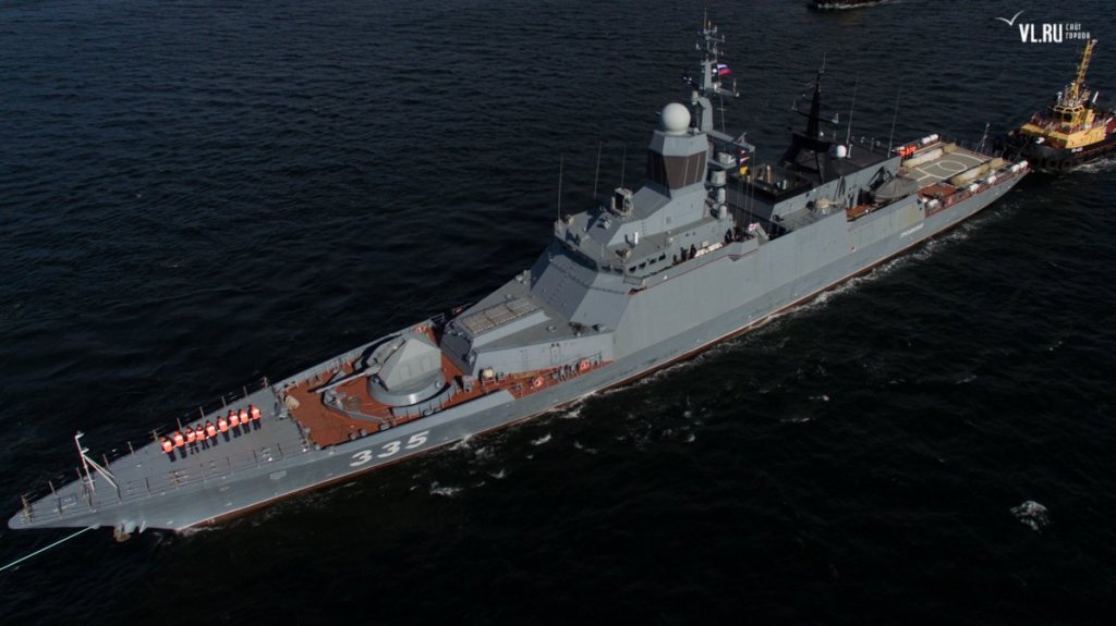 A Steregushchy-class corvette in 2018.