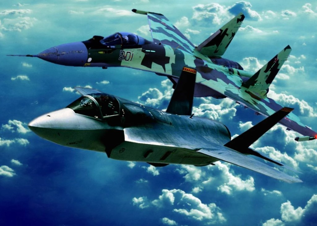 Su-35 and US F-35