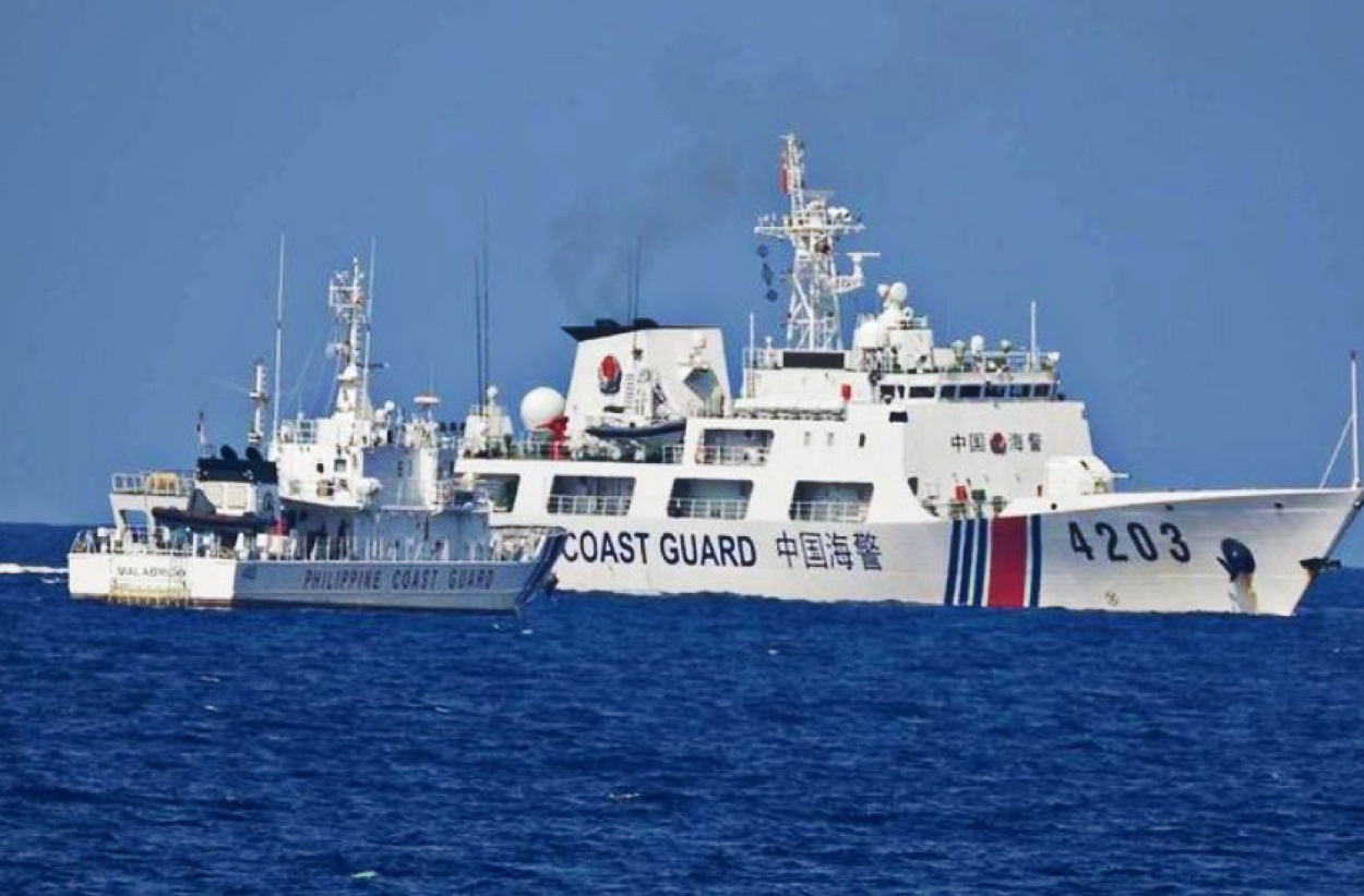 The Philippine Coast Guard (PCG) accused China of shadowing and harassing two ships