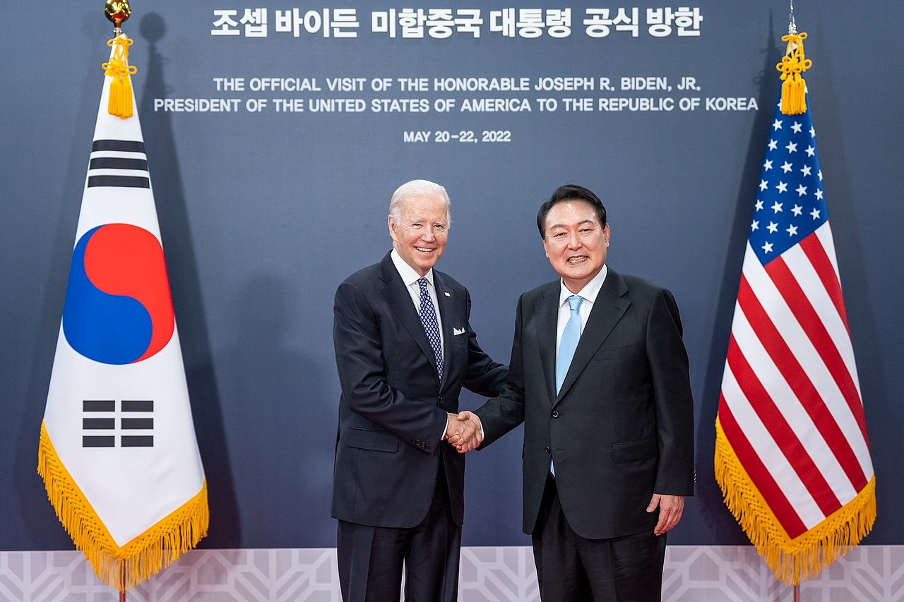 US President Joe Biden and South Korean President Yoon Suk-yeol