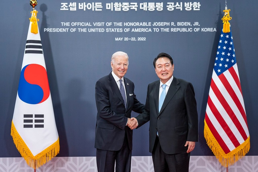 US President Joe Biden and South Korean President Yoon Suk-yeol