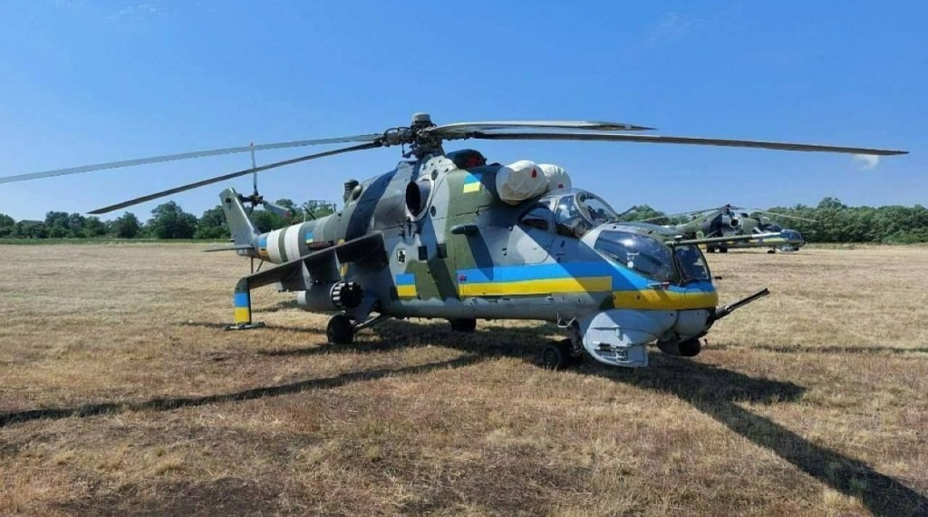 Ukrainian Mi-24V Hind chopper