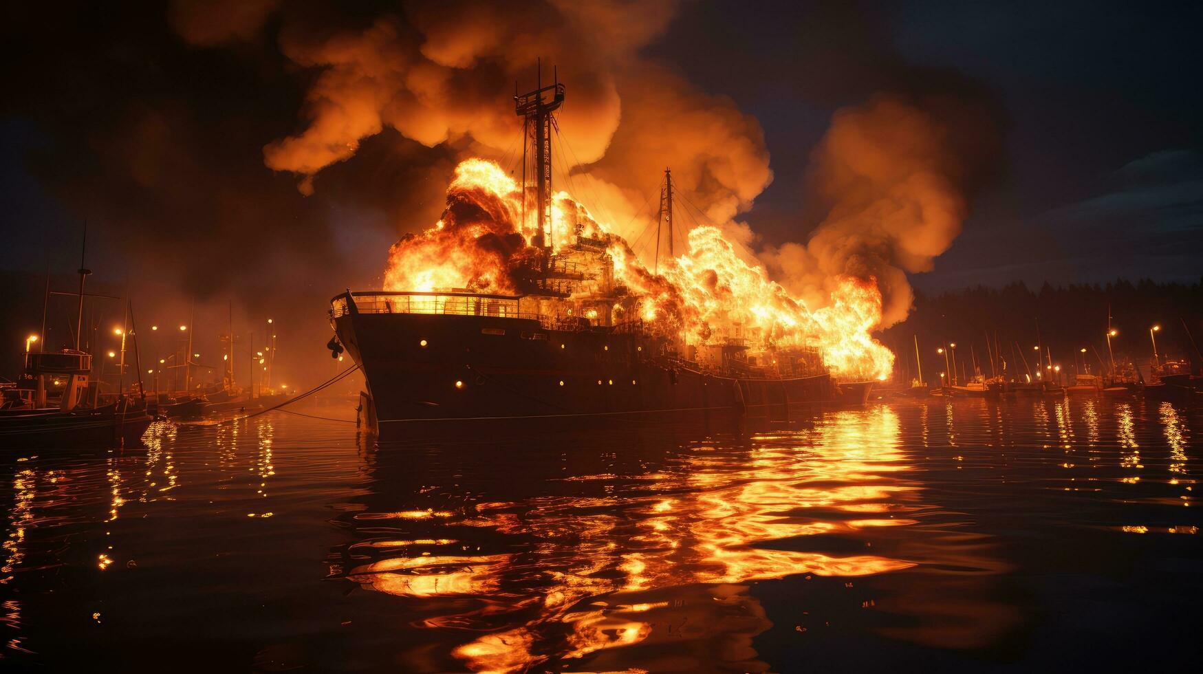 Burning-Warship