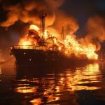 Burning-Warship