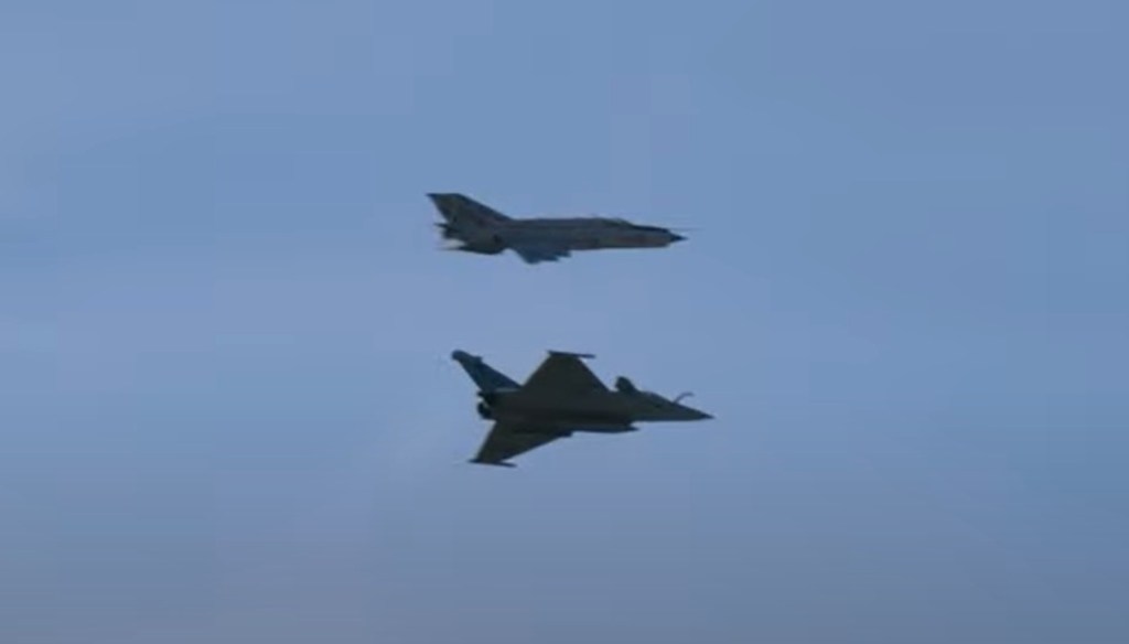 Rafale and MiG-21