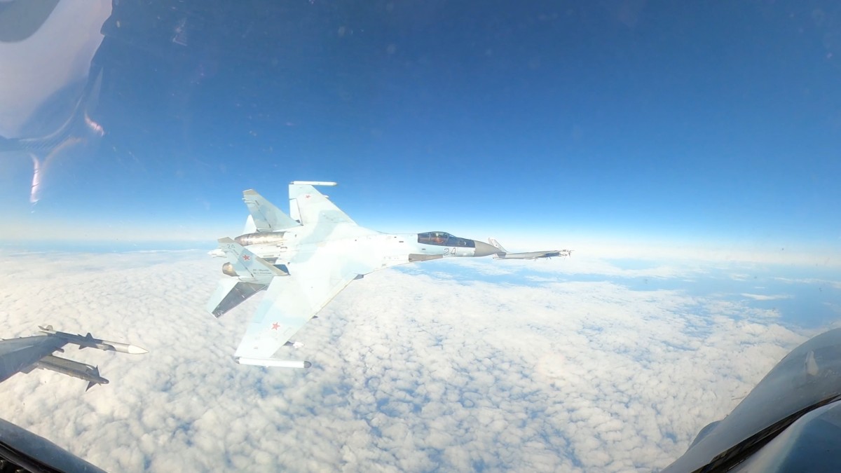 Russian Su-35 ‘Headbutts’ U.S. F-16 Fighting Falcon Over Alaska ADIZ; NORAD Releases Footage Of Incident