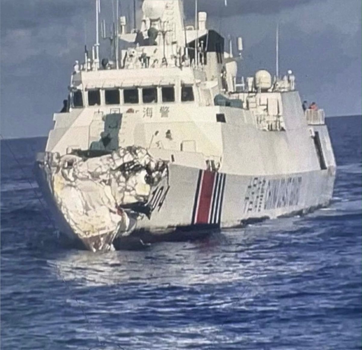 China’s Embarrassing Collision! Damaged Coast Guard Ship Dragged To ...