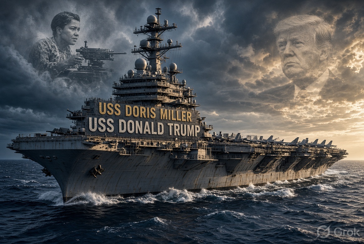 U.S. Navy Mulls Renaming Aircraft Carrier After Donald Trump, Dropping Pearl Harbor Hero Doris Miller