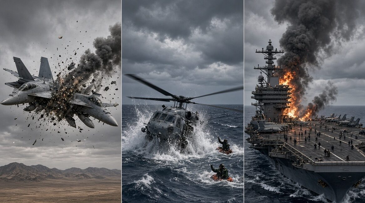 U.S. Navy Records Worst Year in a Decade as Jets Collided, Helicopters Ditched & Aircraft Carrier Caught Fire